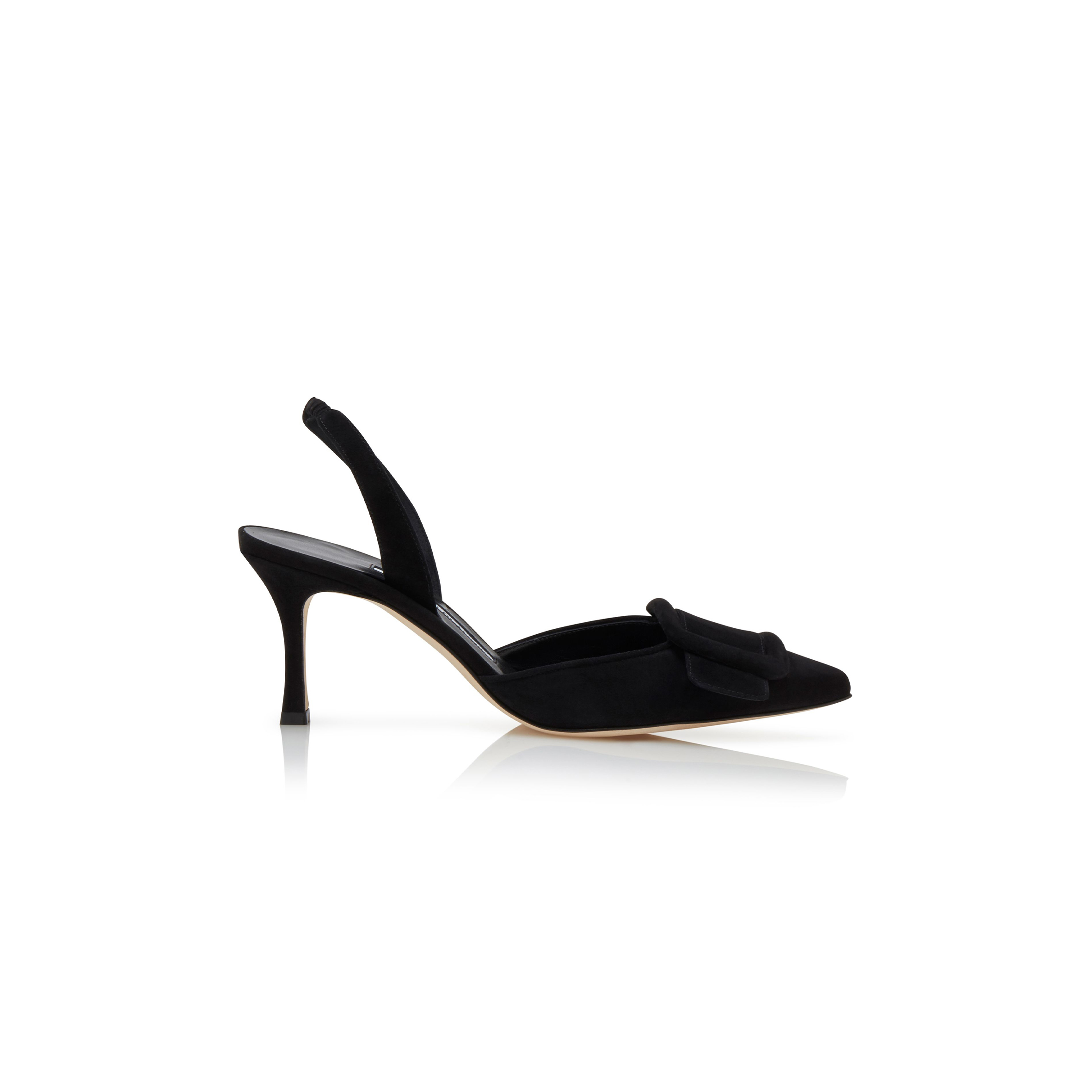 man010 B1ahn*k may*li black suede slingback pumps 219-0182-0012